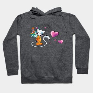 cat love Hoodie